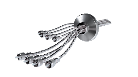 Vacuum Pigtailed Fiber Optic Feedthroughs